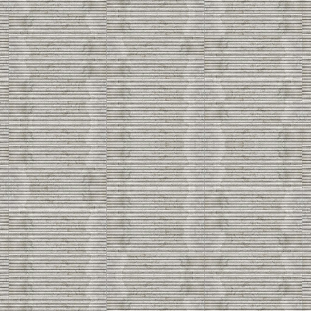 Marble Systems Silver Shadow Honed Thin Fluted Marble Accent Tiles 4x18 - Silver Shadow