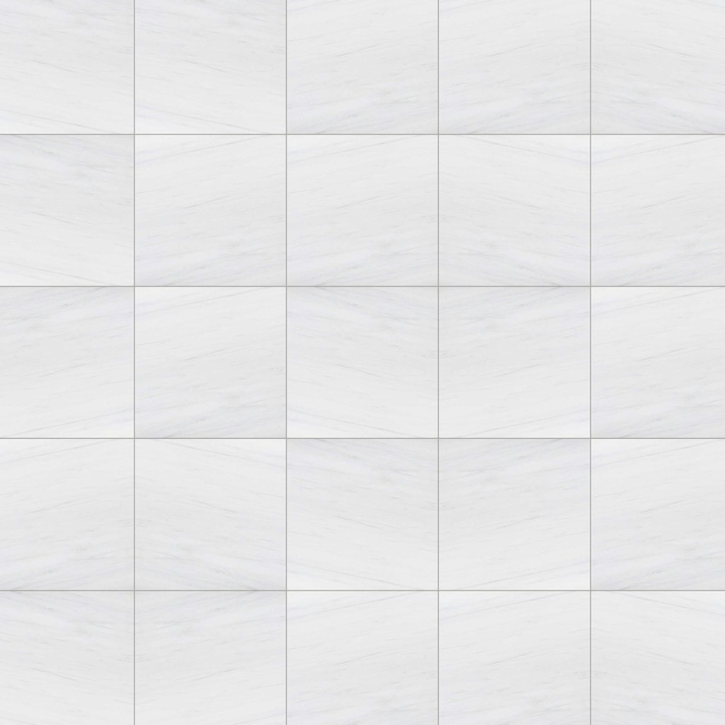 Marble Systems Snow White Polished Marble Tile 12x12 - Snow White