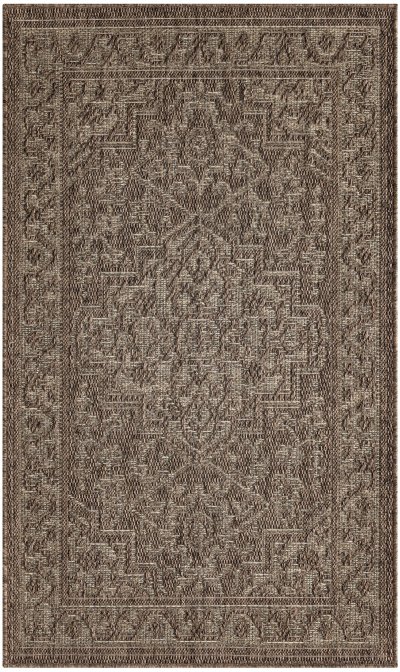 Nourison Home Nourison Tulum TLM05 4' x 6' Brown Outdoor Rug - 2' x 3'