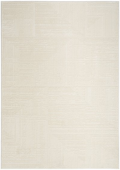 Nourison Home Nourison Sustainable Trends SUT07 5'3" x 7'3" Ivory Farmhouse Indoor Rug - 6' x 9'