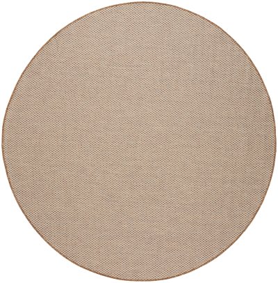 Nourison Home Nourison Courtyard COU01 4' x 6' Jute Ivory Modern Rug - 5' Round
