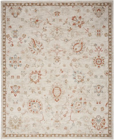 Nourison Home Nourison Asher ASR04 7'10" x 10'4" Ivory Vintage Indoor Rug - 9'3" x 12'7"