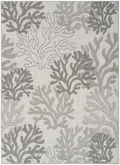 Nourison Home Nourison Garden Oasis GOA05 8' x 10' Grey Coastal, Nautical & Beach Rug - 5' x 7'