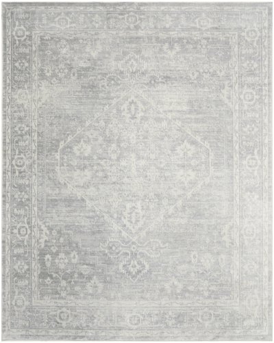 Nourison Home Nourison Astra Machine Washable ASW11 5'3" x 7' Light Grey Vintage Indoor Rug - 10' x 14'