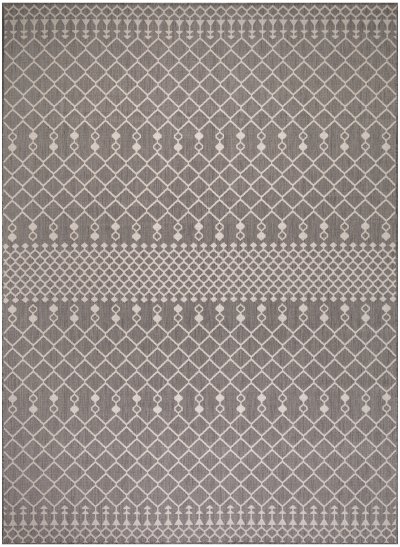 Nourison Home Nourison Positano POS02 10' x Square Charcoal Modern Rug - 9' x 12'