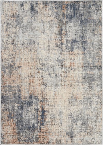 Nourison Home Nourison Rustic Textures RUS01 5'3" x Round Grey Beige Modern Indoor Rug - 5'3" x 7'3"