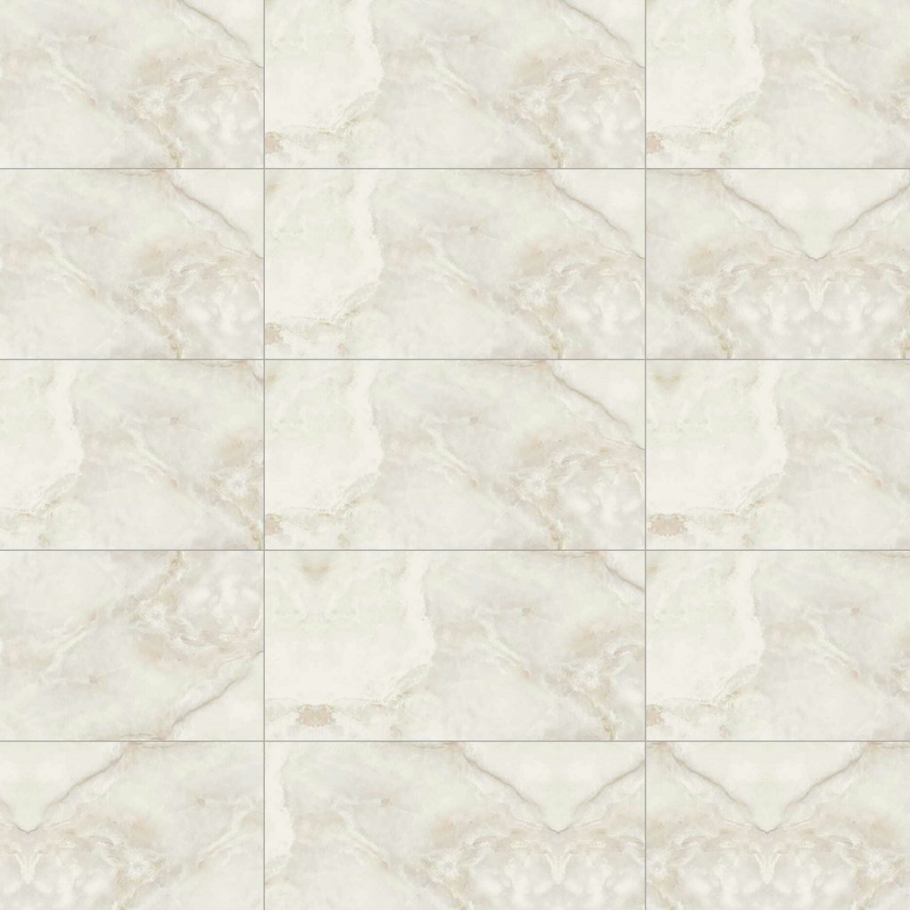 Marble Systems Carrara Onyx Grey Honed Marble Look Porcelain Tile 12x24 - Carrara Onyx Grey