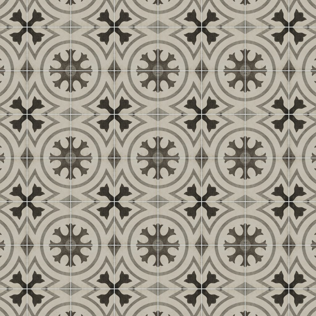 Daltile Quartetto Cool Circolo, Circol, 8X8, Matte - Cool Circolo