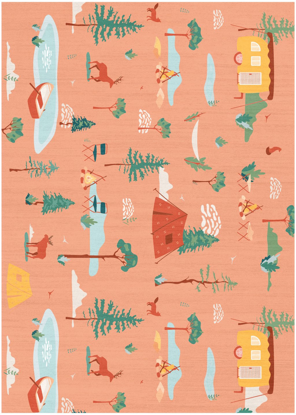Nourison Home Nourison Imagination IMA21 3'5" x 5' Multicolor Kids Indoor Rug