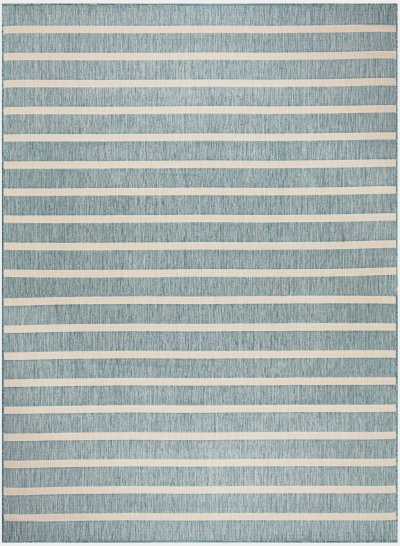 Nourison Home Nourison Selerno SLR03 9' x 12' Aqua Ivory Modern Rug - 9' x 12'