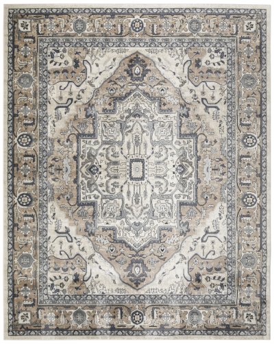 Nourison Home Nourison Concerto CNC18 6' x 9' Ivory Taupe Vintage Indoor Rug - 7'10" x 9'10"