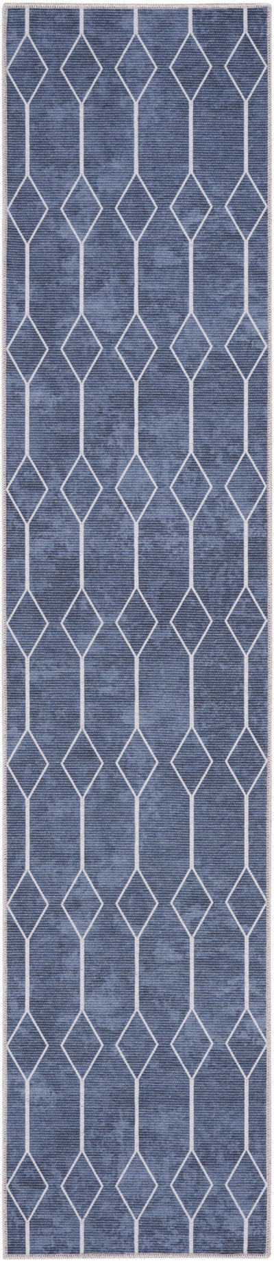 Nourison Home Nourison New Concept Washables SR107 6' x 9' Navy Modern Indoor Rug - 2'2" x 10'