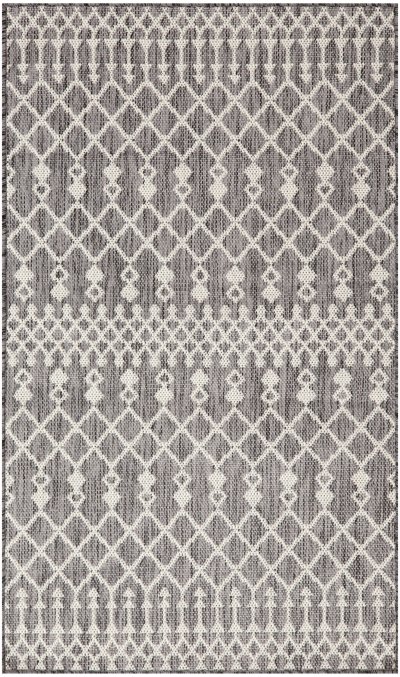 Nourison Home Nourison Positano POS02 10' x Square Charcoal Modern Rug - 3' x 5'