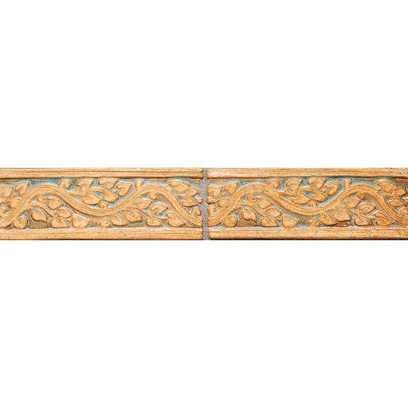 Marble Systems 126r Glazed Vine Ceramic Border Tiles 2x6 - 126r
