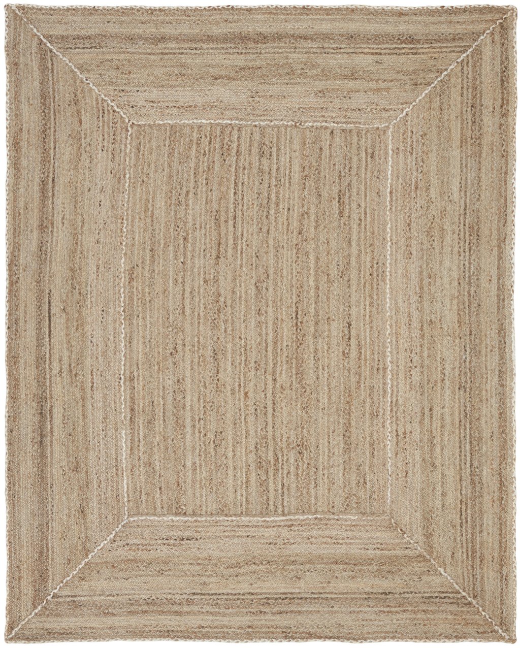 Nourison Home Nourison Terrazzo Jute TRJ01 8' x 10' Natural Grey Farmhouse Indoor Rug