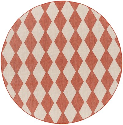 Nourison Home Nourison Positano POS04 2'2" x 12' Terracotta Modern Rug - 6' Round