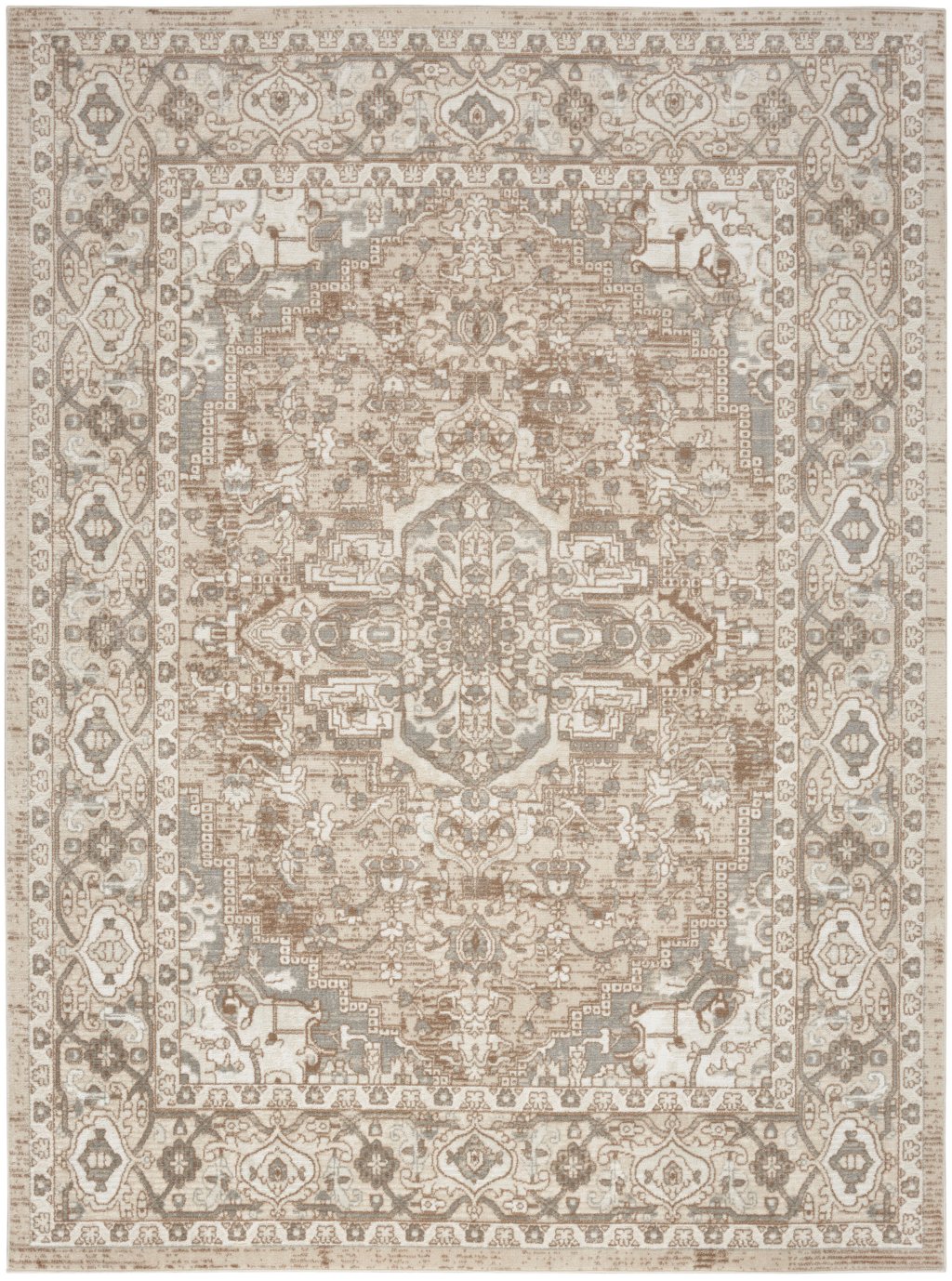 Nourison Home Nourison Concerto CNC05 7'10" x 9'10" Beige Vintage Indoor Rug