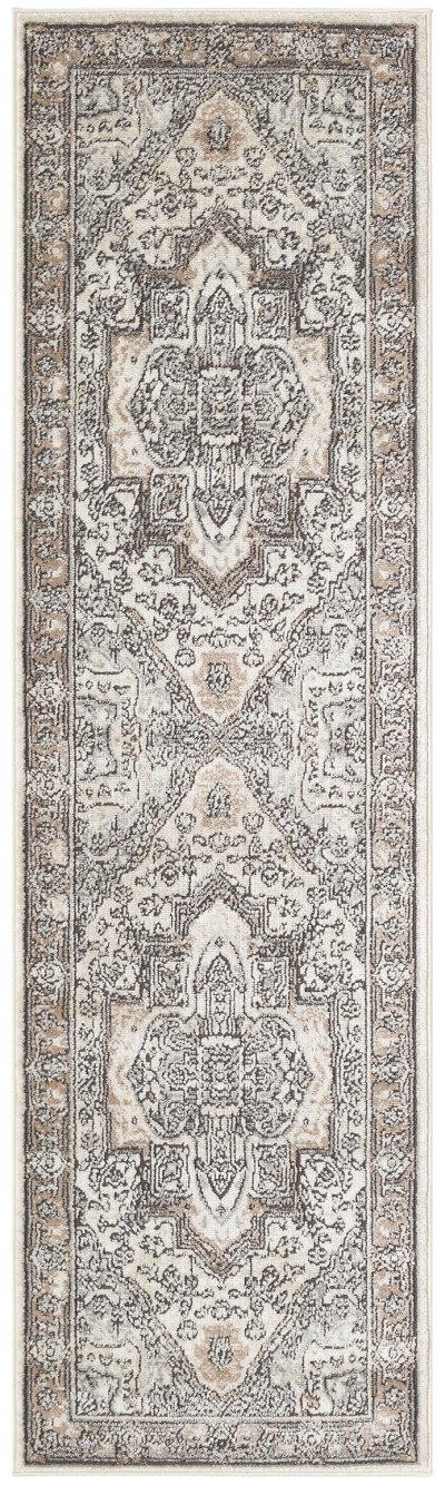 Nourison Home Nourison Concerto CNC18 5'3" x 7'3" Ivory Grey Taupe Vintage Indoor Rug - 2'2" x 7'6