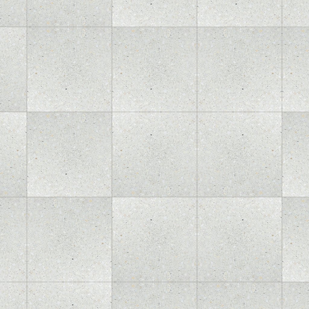 Marble Systems Cool Fog Honed Terrazzo Tile 15 3/4x15 3/4 - Cool Fog