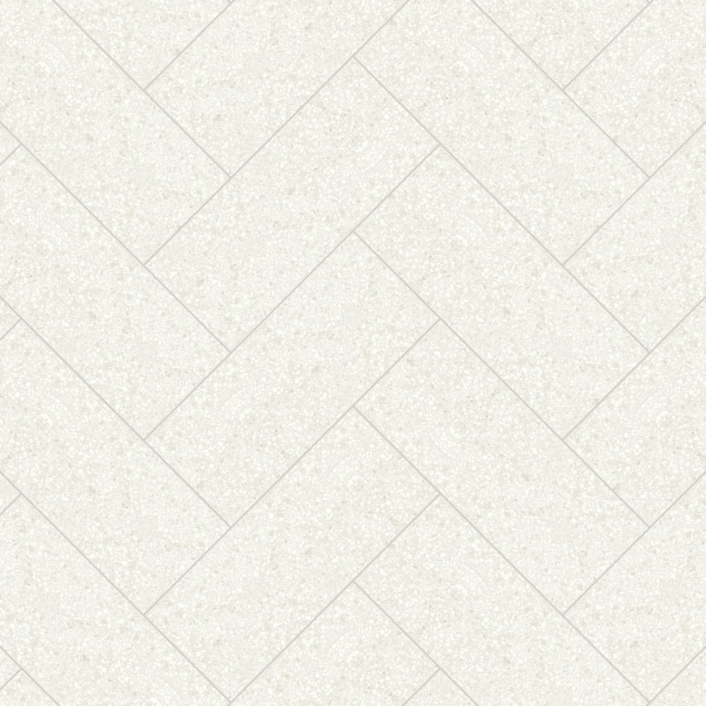 Qualis Ceramica Station 10x24 Ivory Half Hexagon