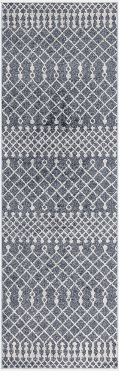 Nourison Home Nourison Astra Machine Washable ASW10 2' x 6' Denim Bohemian Indoor Rug - 2' x 6'