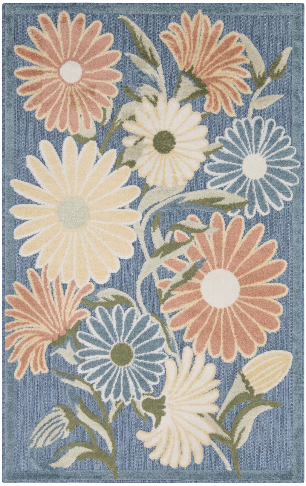 Nourison Home Nourison Aloha ALH33 2'8" x 4' Blue Sage Outdoor Rug