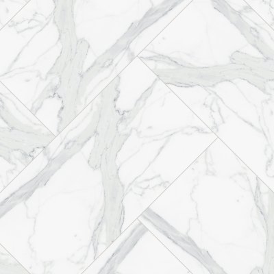 Qualis Ceramica Royal Stoneworks 24X48 Grandvein White Vintage - Herringbone