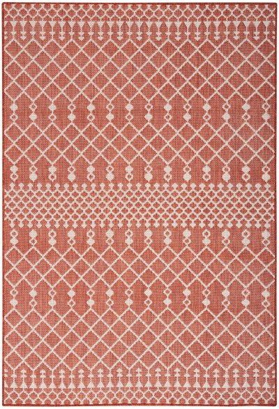 Nourison Home Nourison Positano POS02 7' x 10' Terracotta Modern Rug - 4' x 6'