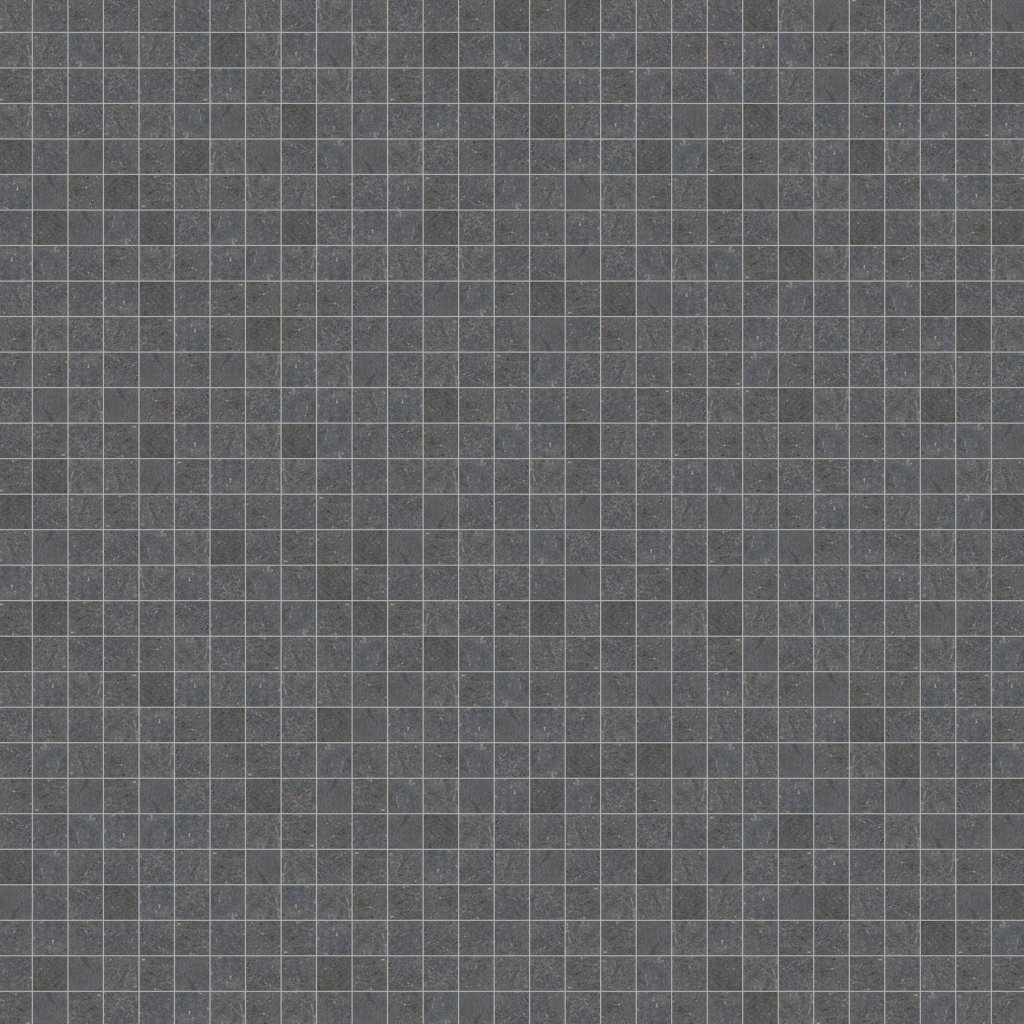 Marble Systems Dark Matte 2x2 Porcelain Mosaic 12x12 - Dark