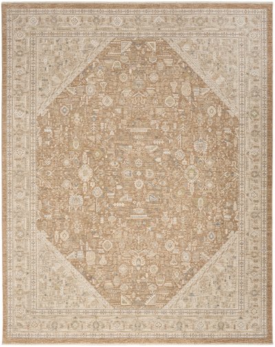 Nourison Home Nourison Harbor HRB03 9'6" x 13'2" Mocha Vintage Indoor Rug - 7'10" x 10'