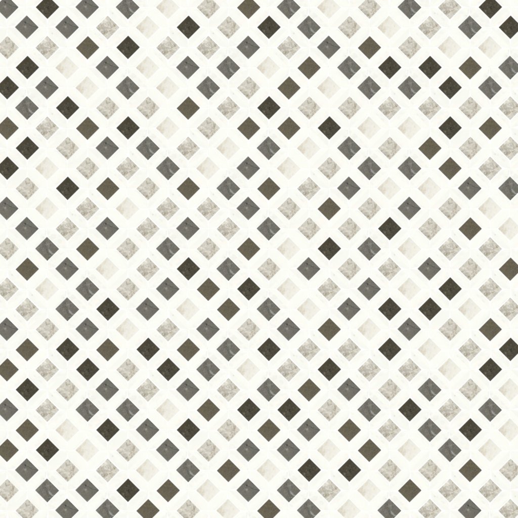 Daltile Renderra Lyon Seine Blend Garden, Lattice, Brushed - Seine Blend Garden