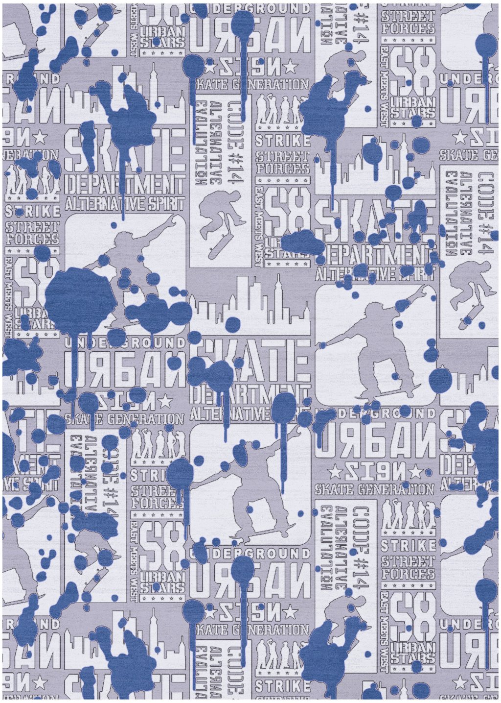 Nourison Home Nourison Imagination IMA22 4' x 6' Blue Kids Indoor Rug