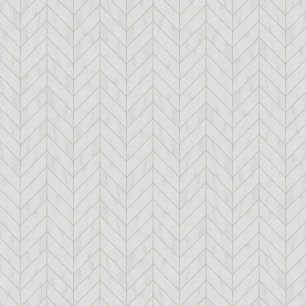 Marble Systems Avalon Polished Chevron Waterjet Marble Mosaic 13x10 - Avalon
