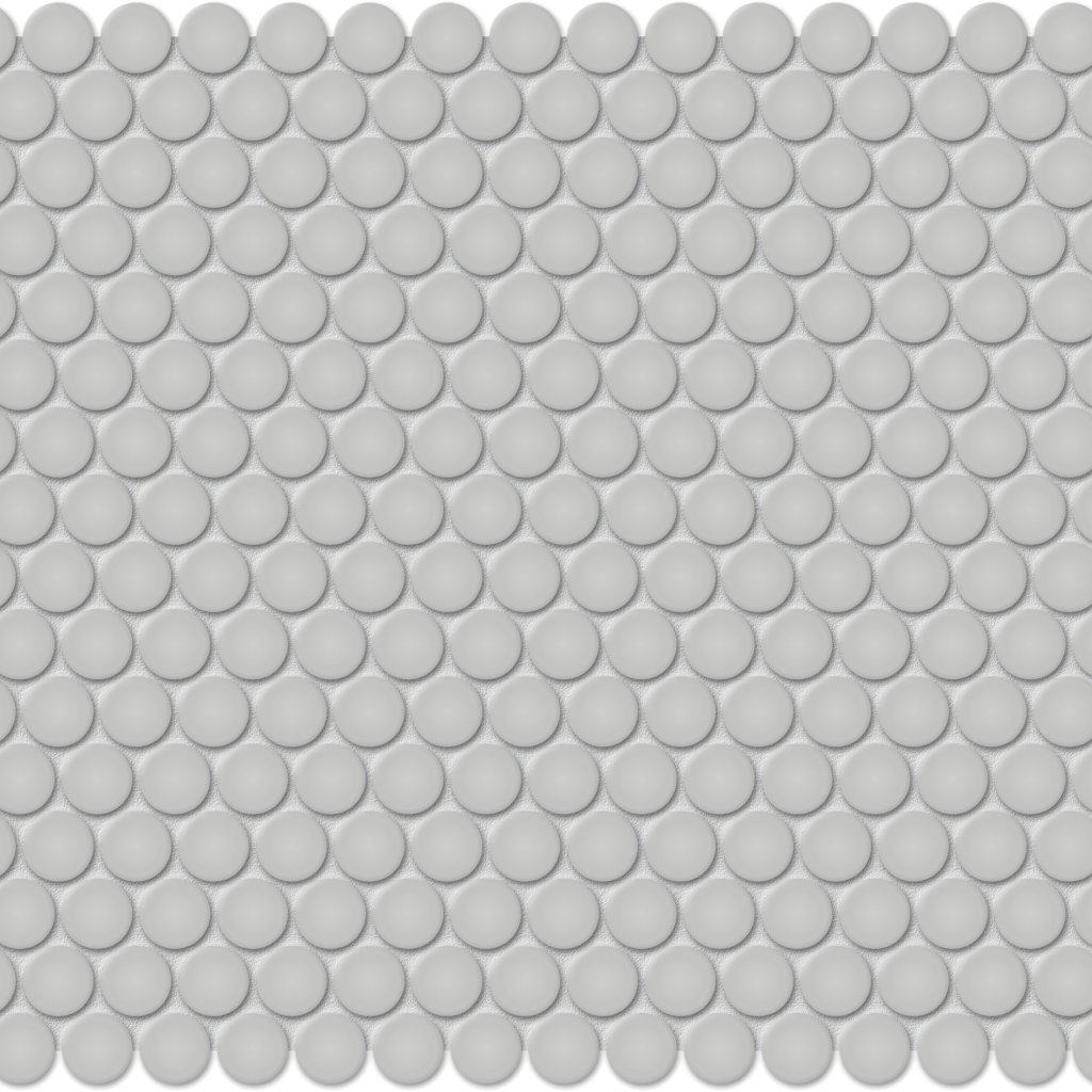 Qualis Ceramica Traditions Loft Grey 3/4" Penny Matt - Grey