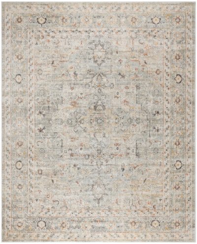 Nourison Home Nourison Oushak Home OUS02 4' x Round Light Grey Vintage Indoor Rug - 8' x 9'10"