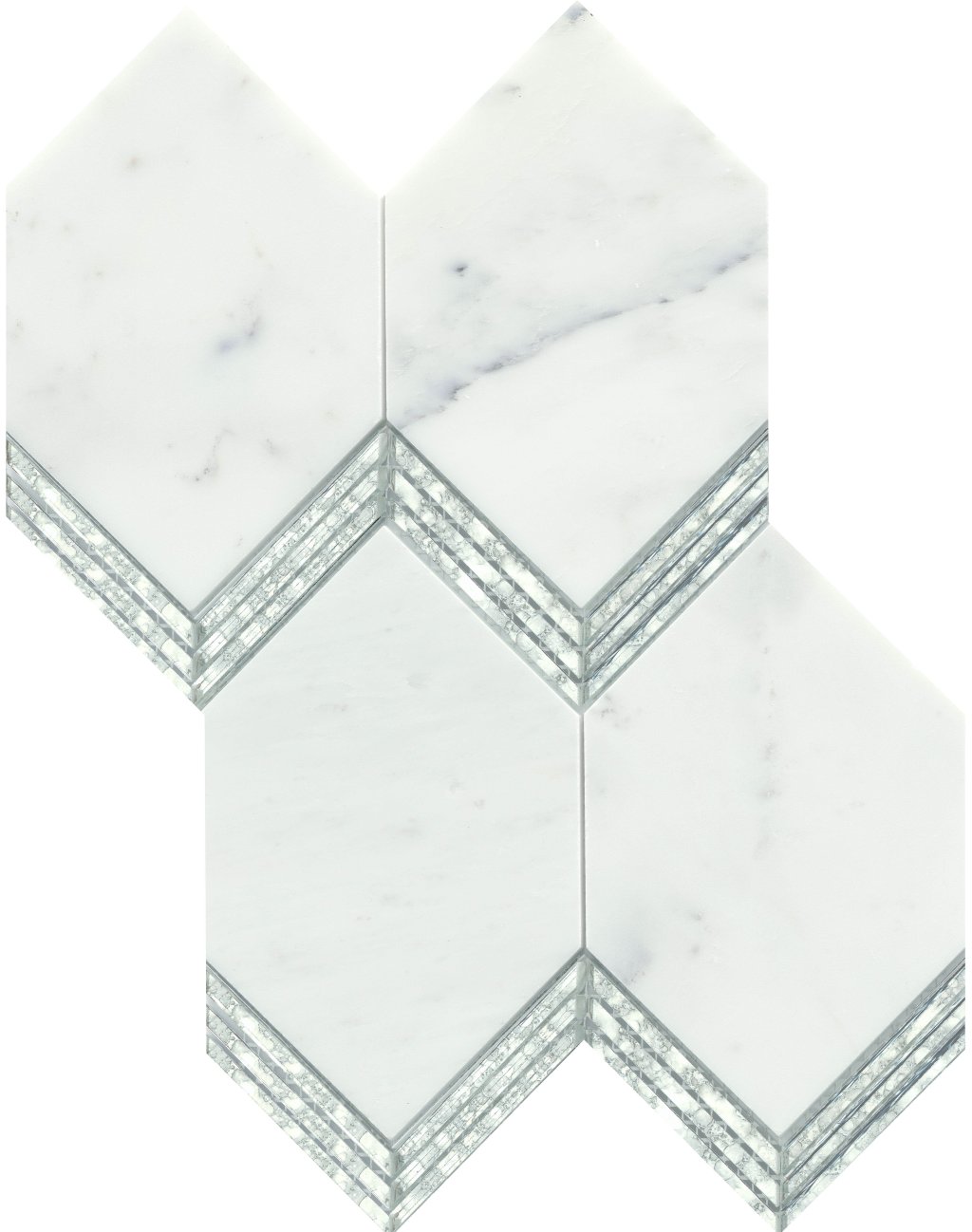 Emser Tile INTRIGUE PICKET MOSAIC -MAR - Mirror