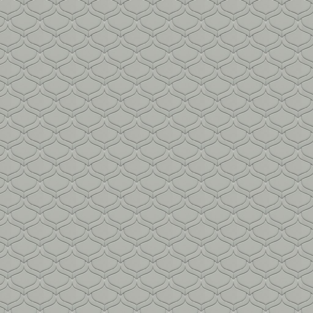 Emser Tile MYTHOS MATTE ARABESQUE MOSAIC -CER - Gray