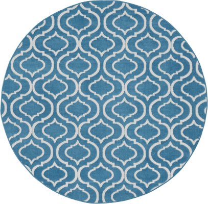 Nourison Home Nourison Jubilant JUB19 8' x Round Blue Contemporary Indoor Rug - 5'3" Round