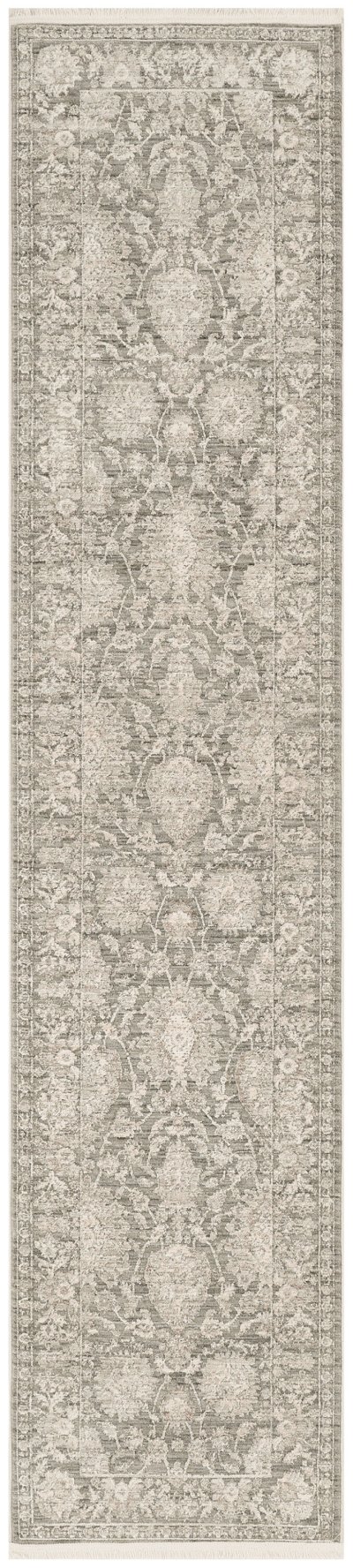 Nourison Home Nourison Shadows SHW08 2'2" x 10' Sage Ivory Vintage Indoor Rug - 2'2" x 10'