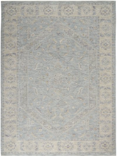 Nourison Home Nourison Asher ASR02 9'3" x 12'7" Blue Vintage Indoor Rug - 7'10" x 10'4"