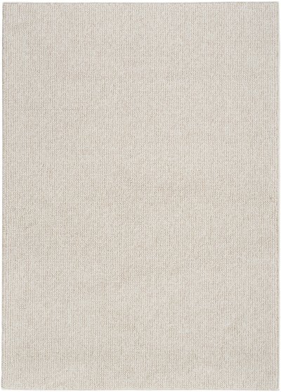 Nourison Home Nourison Textured Home TXH01 2' x 6' Ivory Beige Farmhouse Indoor Rug - 5'3" x 7'