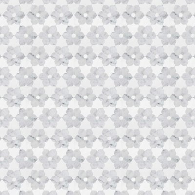 Marble Systems White Carrara, Thassos White Multi Finish Theodora Marble Mosaic 12 1/8x14 - White Carrara, Thassos White - 12 1/8" x 14" x 3/8"