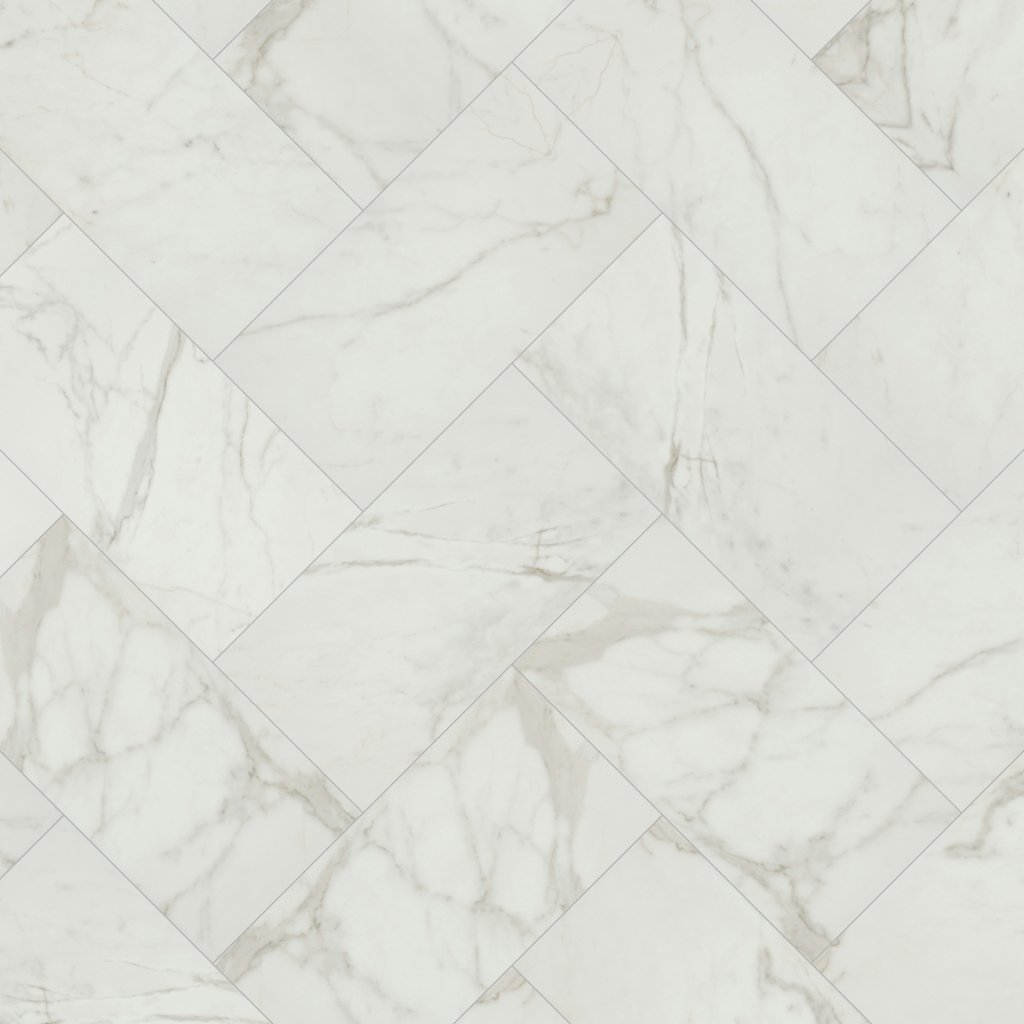 Daltile Platinum Calacatta Empire, Rectangle, 12X24, Matte - Calacatta Empire