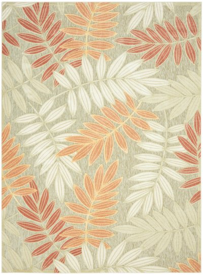 Nourison Home Nourison Aloha ALH18 2'8" x 4' Sage Rose Modern Rug - 9' x 12'