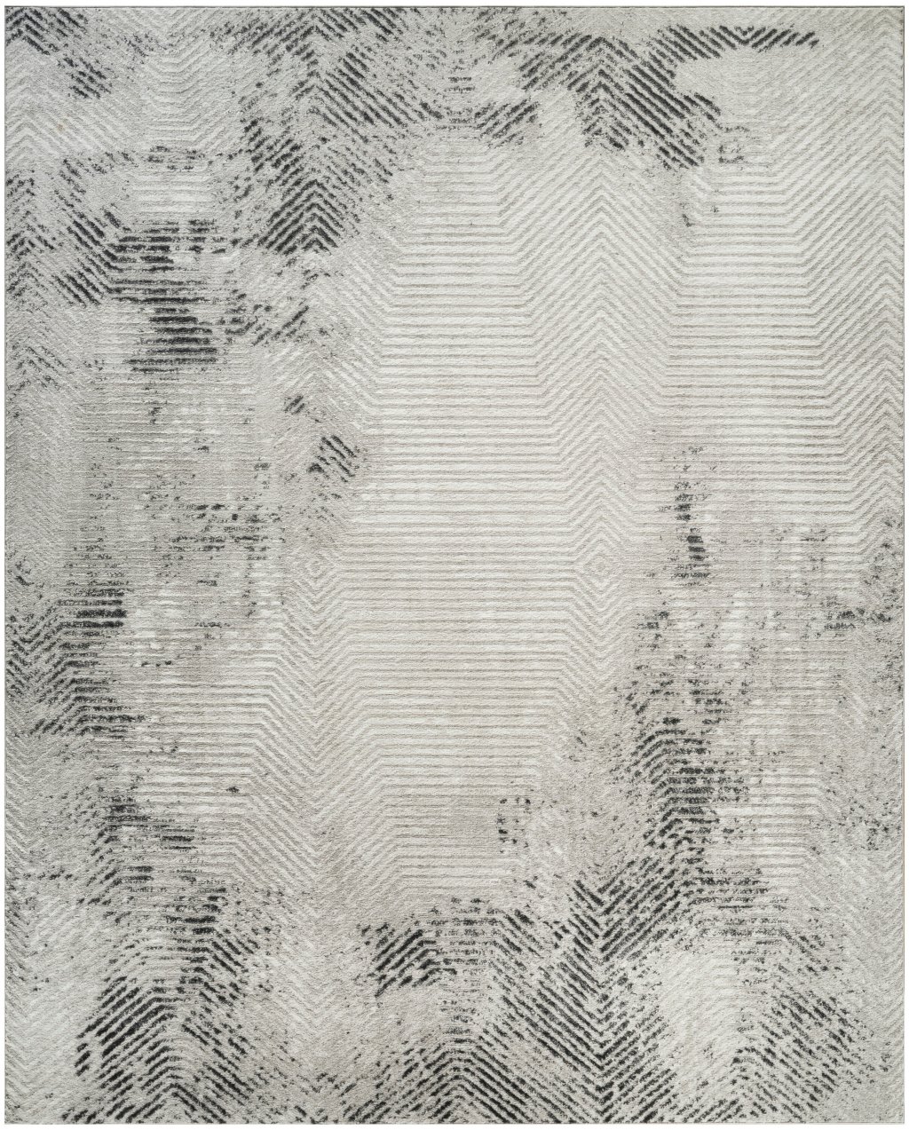 Nourison Home Nourison Dekor DEK04 7'10" x 9'10" Grey Charcoal Modern Indoor Rug