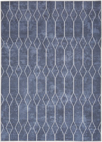 Nourison Home Nourison New Concept Washables SR107 6' x 9' Navy Modern Indoor Rug - 5'3" x 7'3"