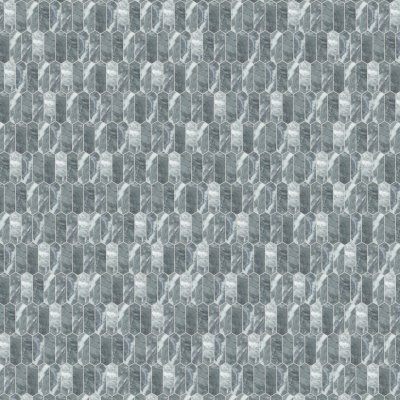 Qualis Ceramica Aqua Intenso 2x6 Picket Mosaic - 10.5"x12"