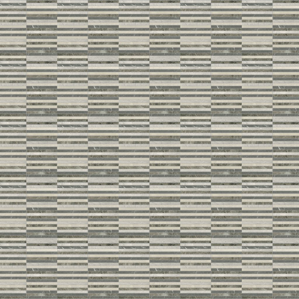 Qualis Ceramica Utopio .5x6 Stacked Terra Mosaic
