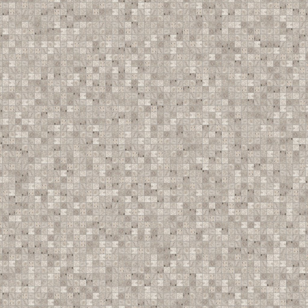 Marble Systems Silver Clouds Polished 1x1 Marble Mosaic 12x12 - Silver Clouds