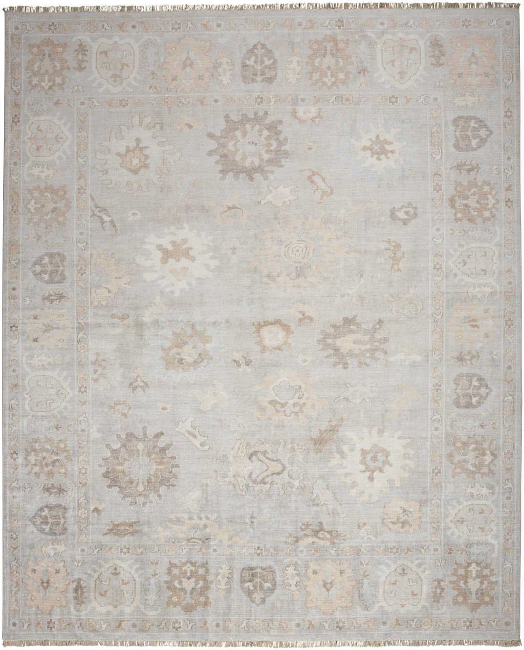 Nourison Home Nourison Aldora ALD15 5'6" x 8' Silver Blue Vintage Indoor Rug
